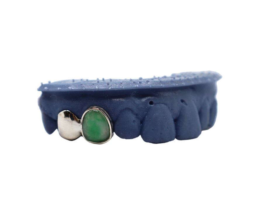 Jade Grillz w Solid Tooth